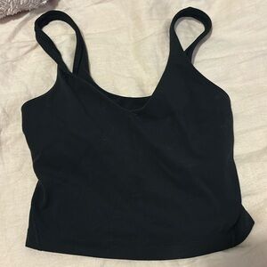 Black lulu align tank top